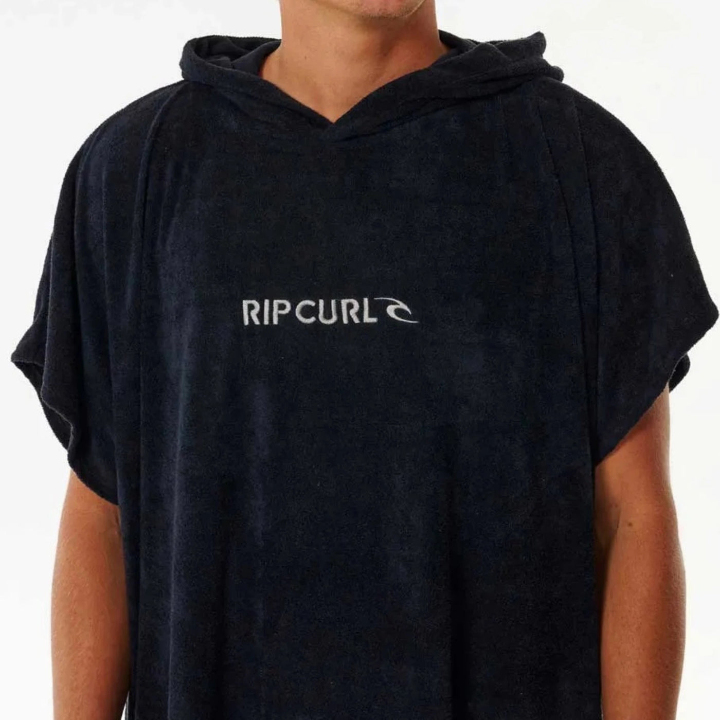 Rip Curl Brand Hooded Towel - Black/Grey