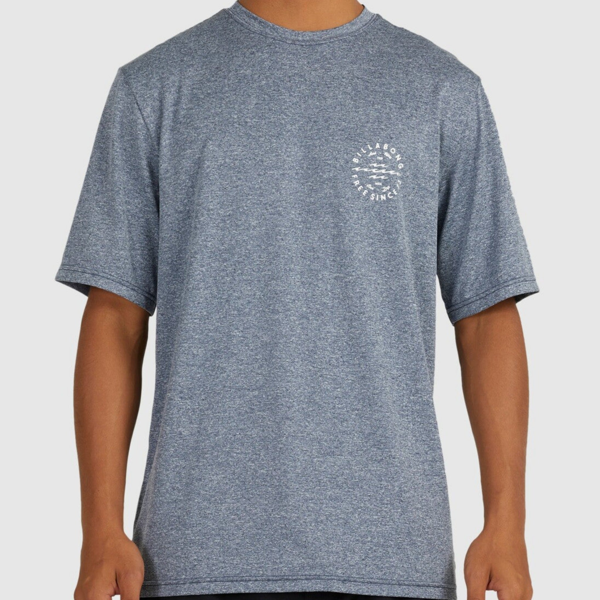 Billabong Big Wave Daz Rash Vest Navy Heather Rapid Surf & Ski