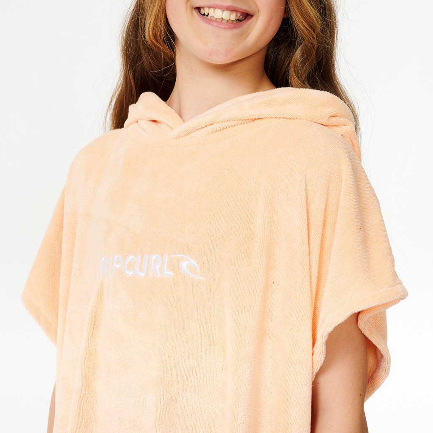 Rip Curl Girls Classic Surf Hooded Towel - Peach