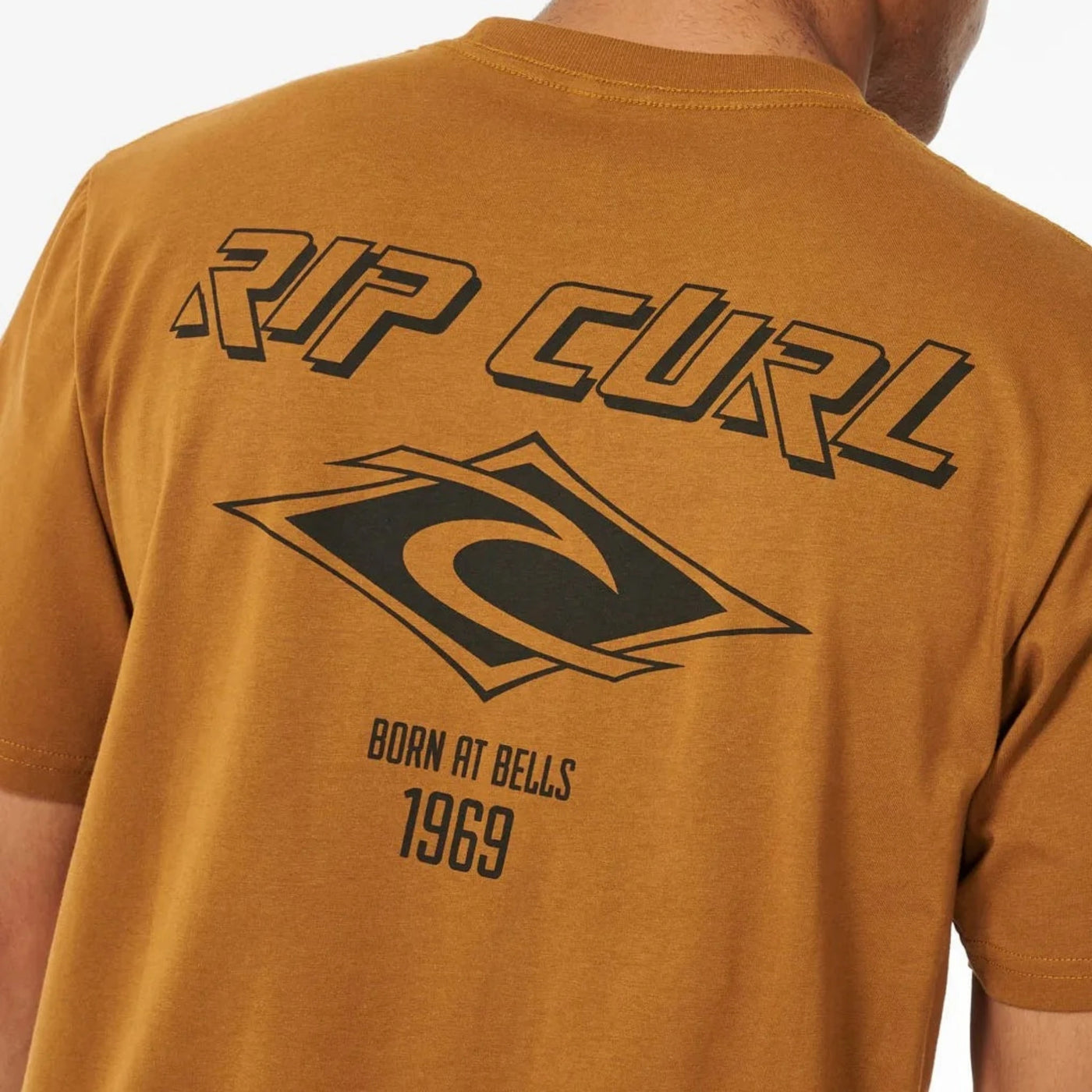 Rip Curl Fade Out Icon Tee - Gold