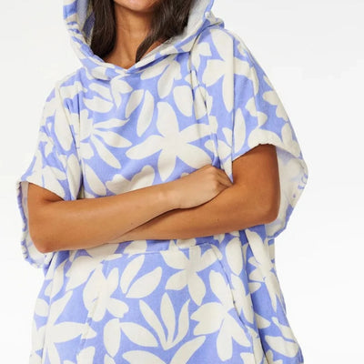 Rip Curl Mixed Hooded Towel - Mid Blue