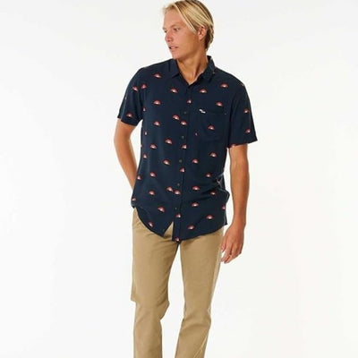 Rip Curl Party Pack Short Sleeve Shirt - Navy