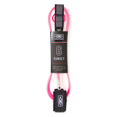 Ocean and Earth Sunset Leash 6'0 - Pink
