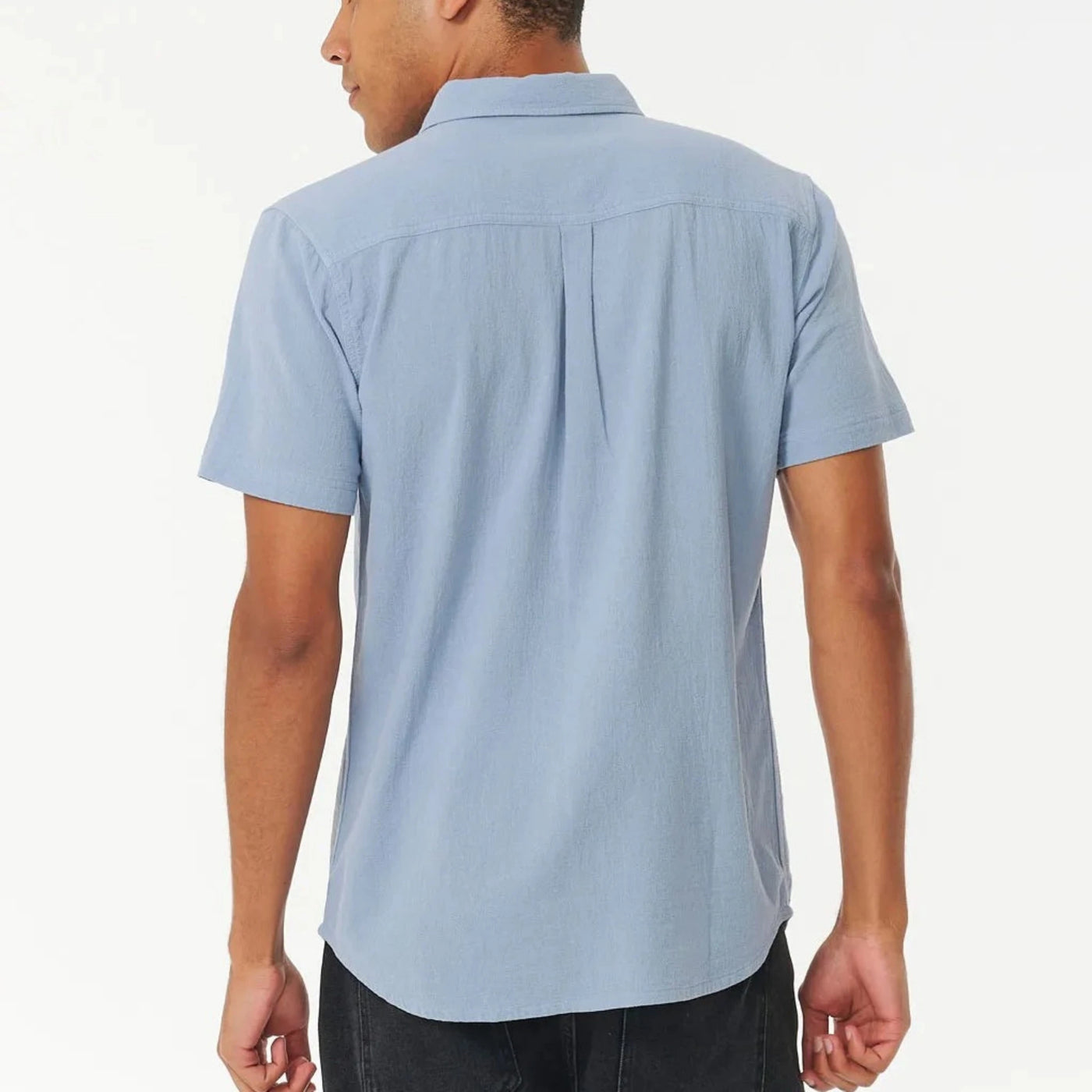 Rip Curl Washed Short Sleeve Shirt - Dusty Blue