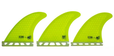 Creatures Surf Fins Vert Icon Single Tab Small - Yellow