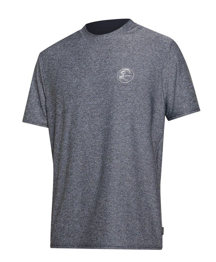 O'Neill Hybrid Short Sleeve Surf Tee Rashie Dark Charcoal Rapid