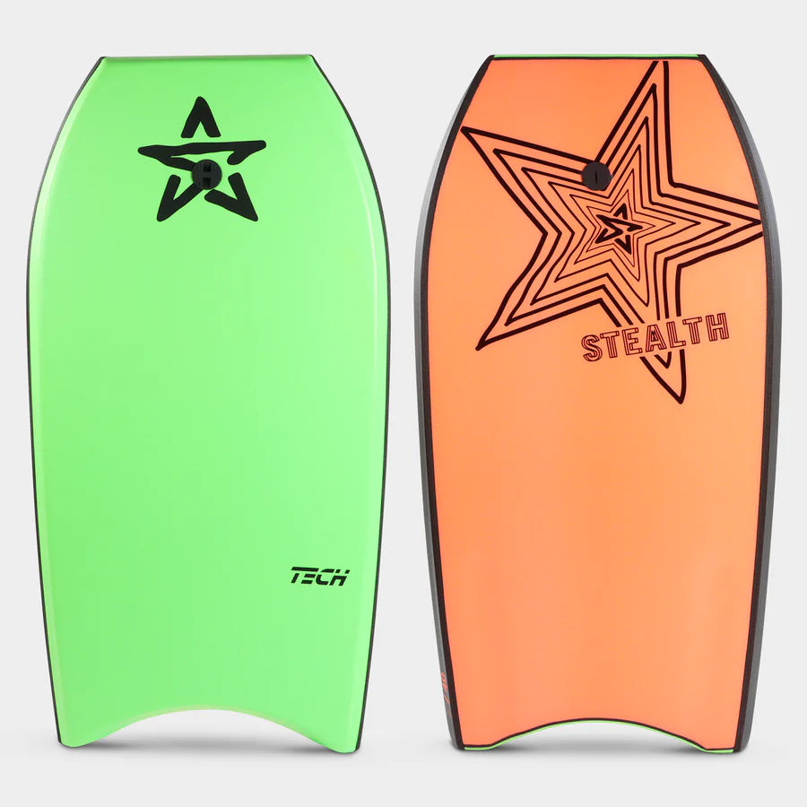 Stealth Tech EPS Bodyboard - Green/Orange