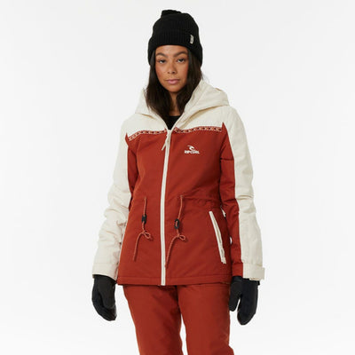 Rip Curl Women's Rider Betty Snow Jacket - Burnt Red