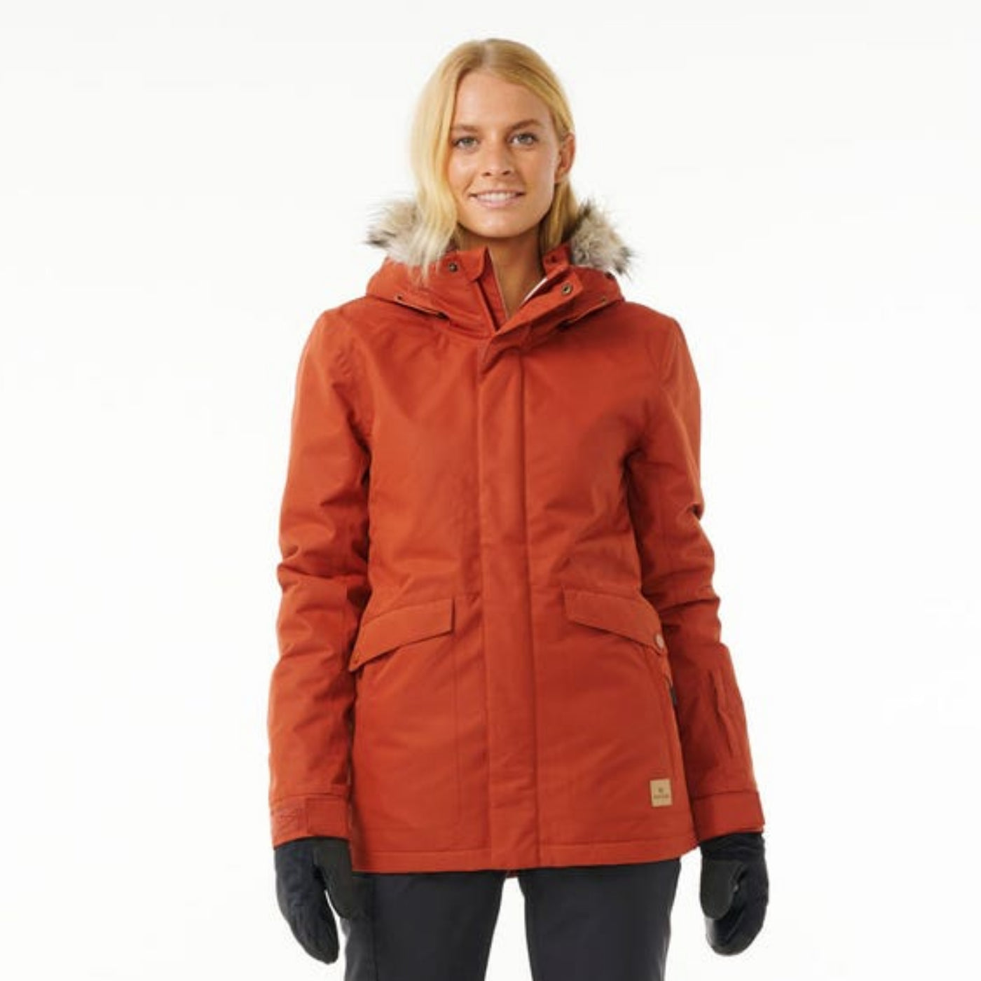 Rip Curl Women's Rider Parker Snow Jacket - Burnt Red