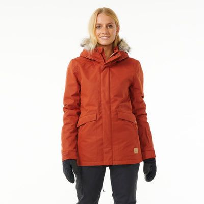 Rip Curl Women's Rider Parker Snow Jacket - Burnt Red
