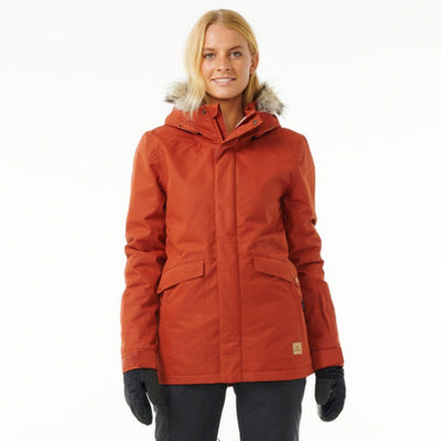 Rip Curl Women's Rider Parker Snow Jacket - Burnt Red