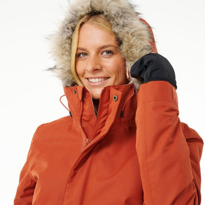 Rip Curl Women's Rider Parker Snow Jacket - Burnt Red