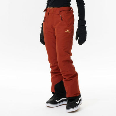 Rip Curl Rider High Waist Women's Snow Pants - Burnt Red
