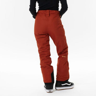 Rip Curl Rider High Waist Women's Snow Pants - Burnt Red