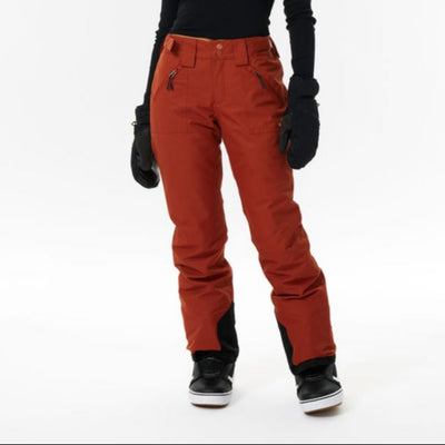 Rip Curl Rider High Waist Women's Snow Pants - Burnt Red