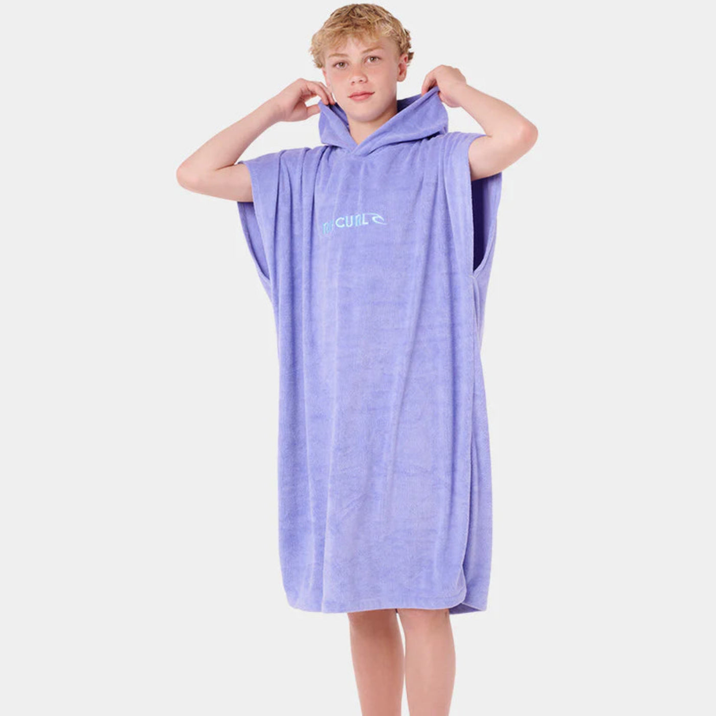 Rip Curl Kids Brand Hooded Towel - Bright Blue