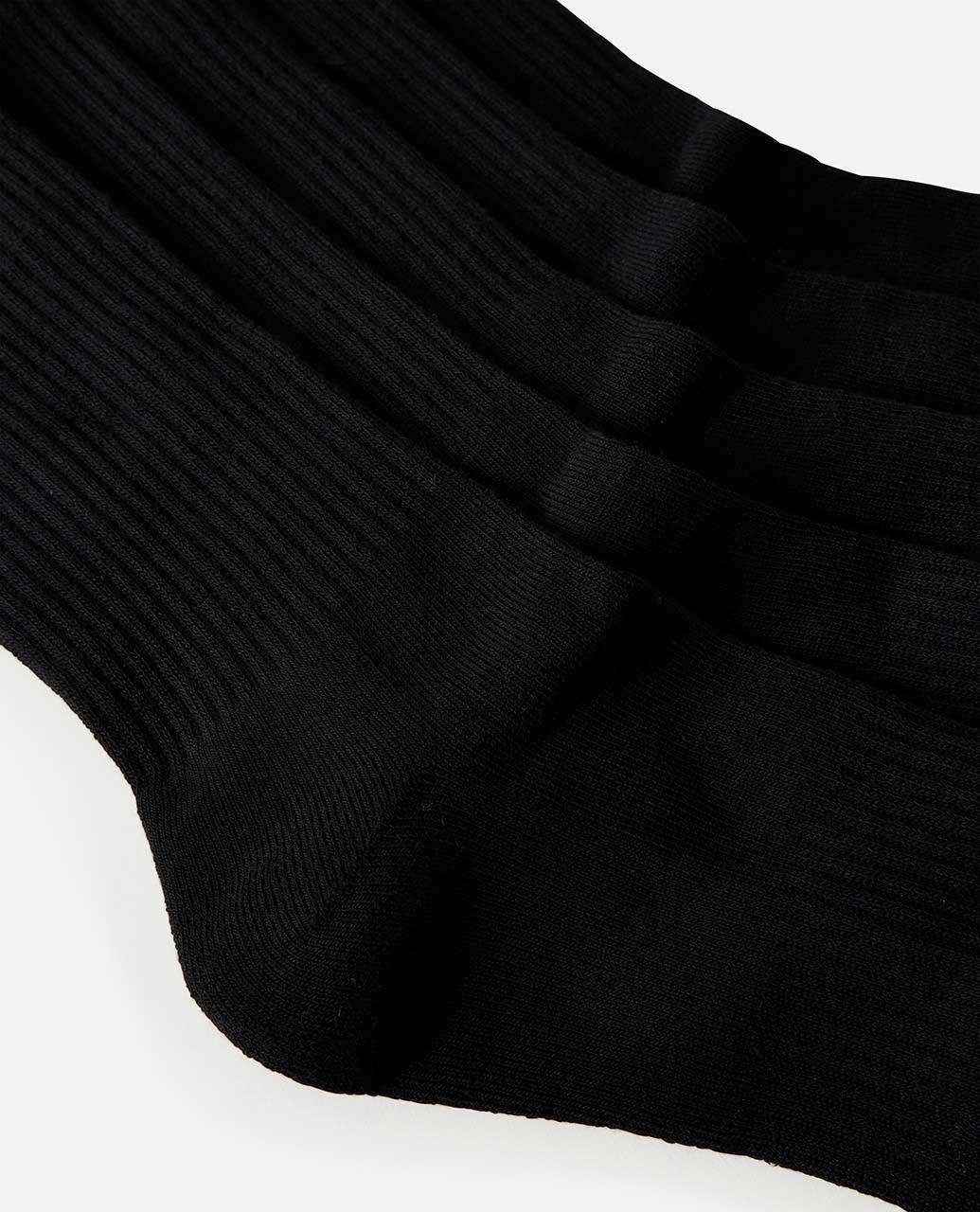 Rip Curl Men's Brand Crew Socks 5 Pack - Black