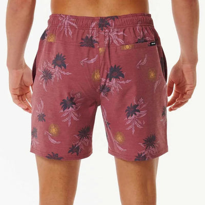 Rip Curl Sun Razed Floral Volley Boardshorts - Apple Butter