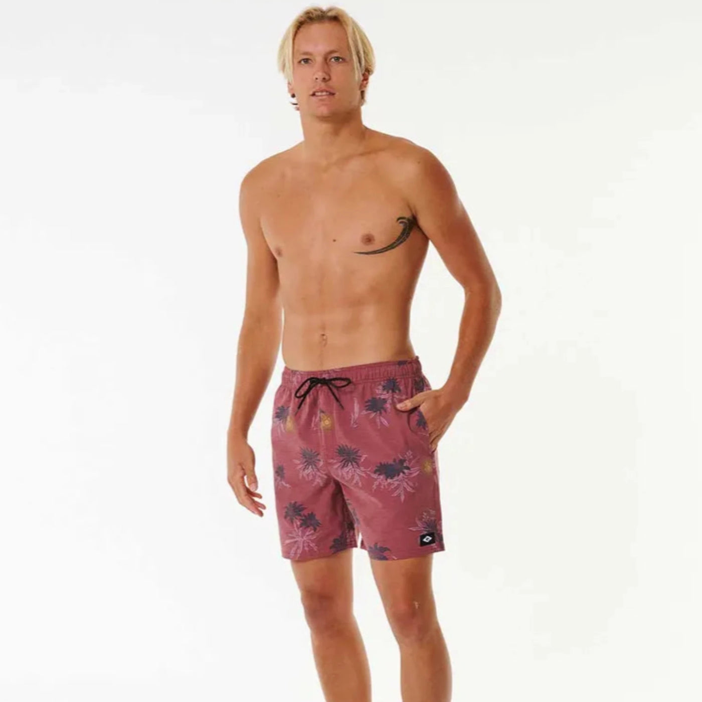 Rip Curl Sun Razed Floral Volley Boardshorts - Apple Butter