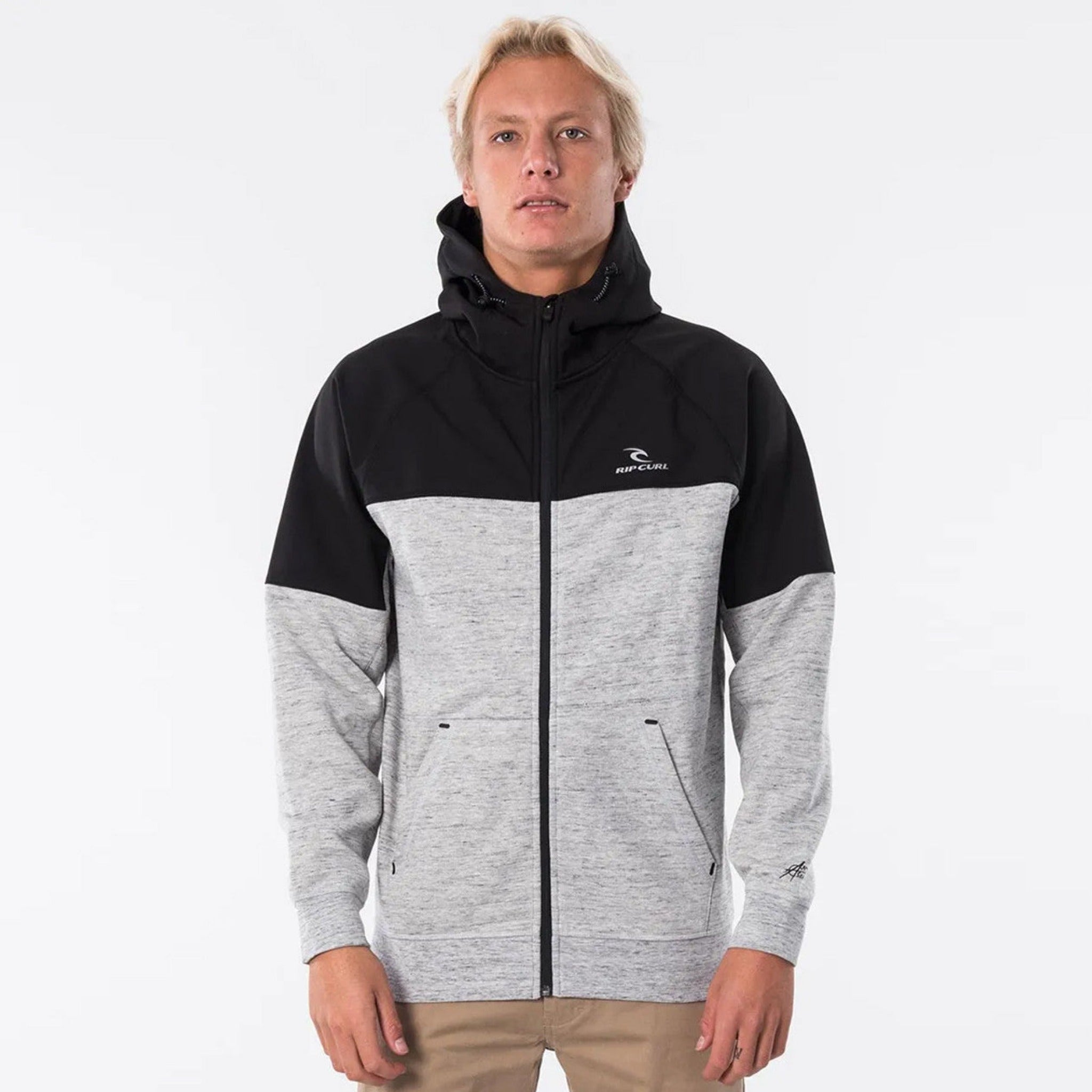 Rip Curl Anti-Series Zip Thru Jumper - Grey Marle – Rapid Surf & Ski
