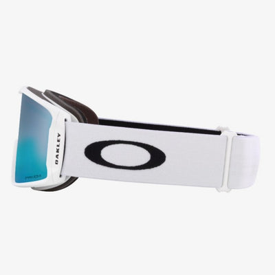 Oakley Line Miner - White, Prizm Snow Sapphire Iridium Lens (Medium)