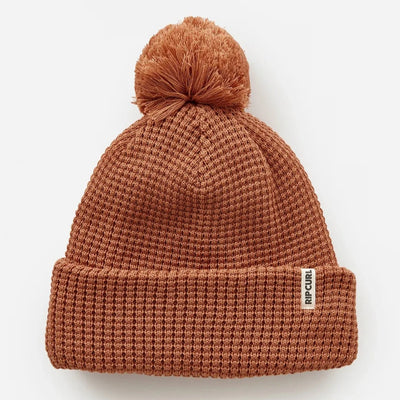 Rip Curl Anoeta Pom Pom Beanie - Light Brown