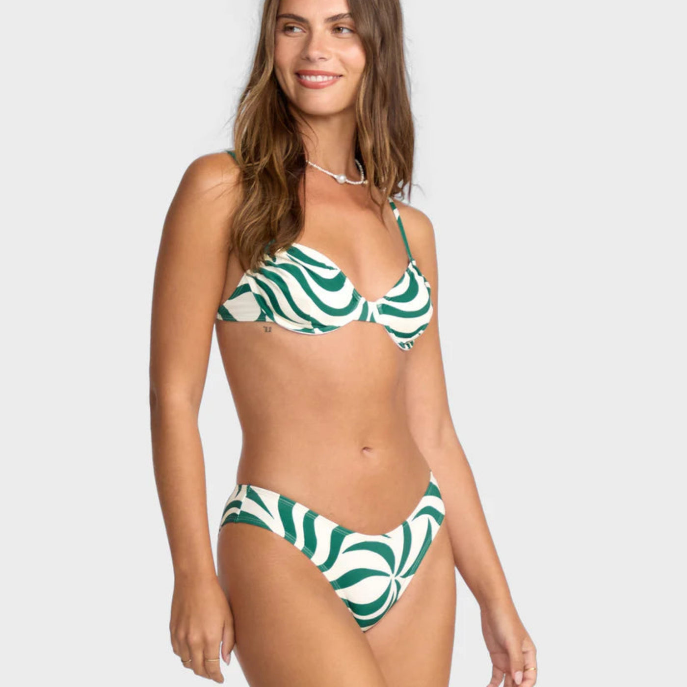 Billabong All The Waves Bondi Bikini Bottom - Evergreen