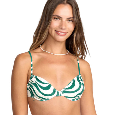 Billabong All The Waves Talia Underwire Bikini Top - Evergreen