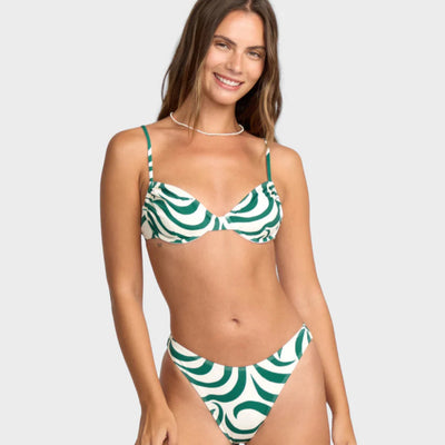 Billabong All The Waves Talia Underwire Bikini Top - Evergreen