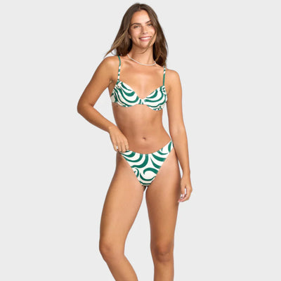 Billabong All The Waves Talia Underwire Bikini Top - Evergreen
