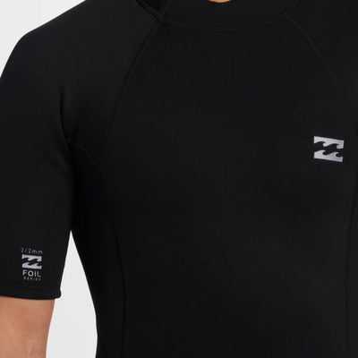 Billabong Foil 2/2mm Short Sleeve Spring Suit - Back Zip
