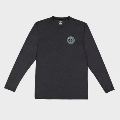 Billabong Rotor Shoreline Long Sleeve Rash Vest - Black Heather