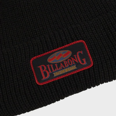 Billabong Throw Back Beanie - Black/Red