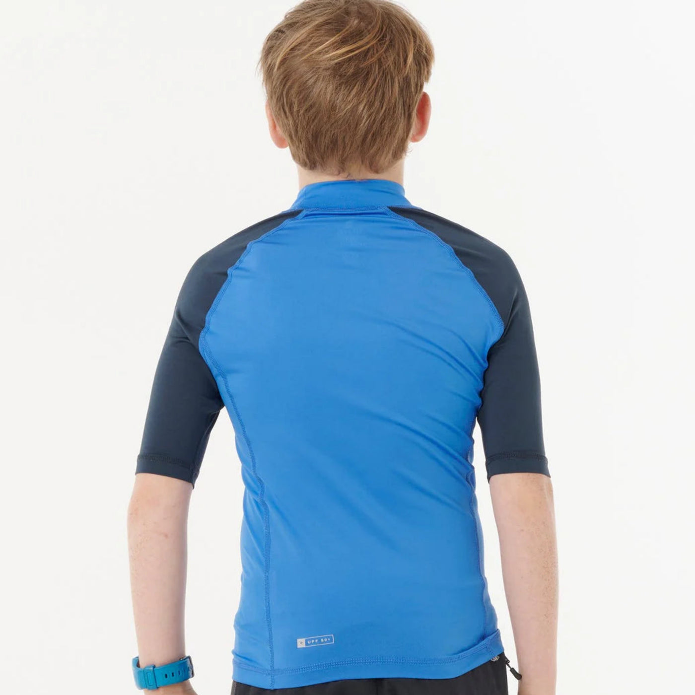 Rip Curl Boys Shock Short Sleeve Rash Vest - Blue Gum – Rapid Surf & Ski