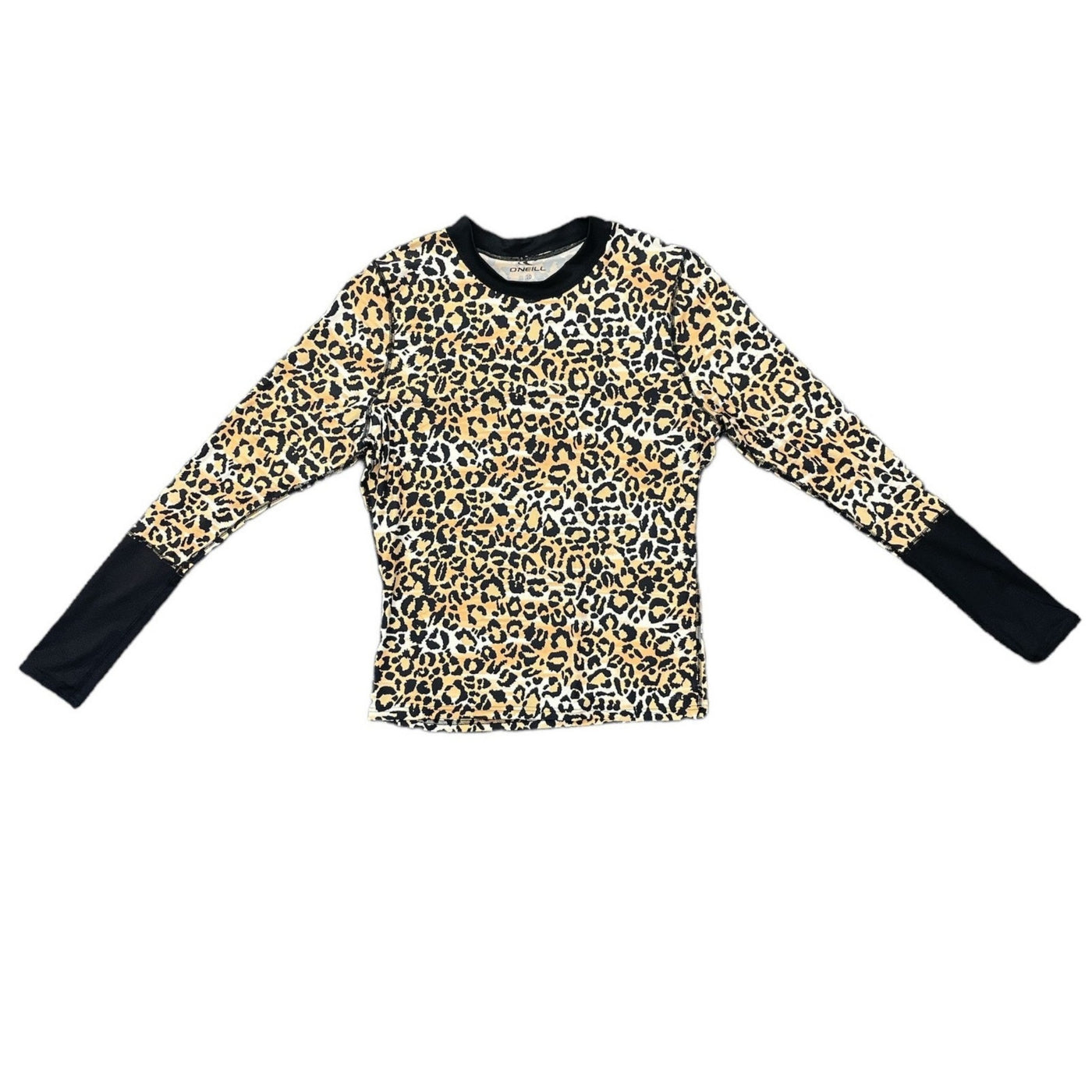 O'Neill Fashie Long Sleeve Rash Vest - Black Leopard