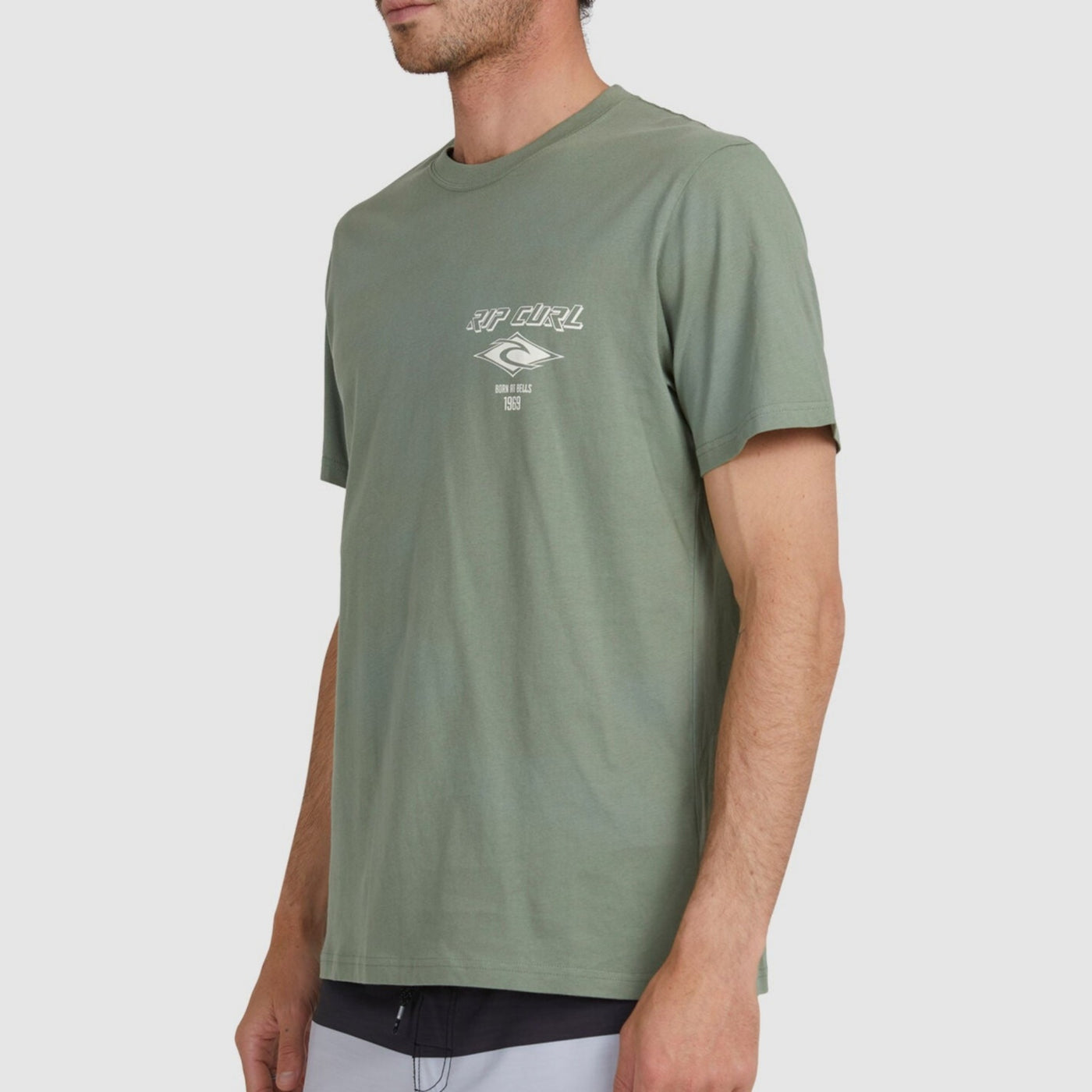 Rip Curl Fade Out Icon Tee - Washed Clover