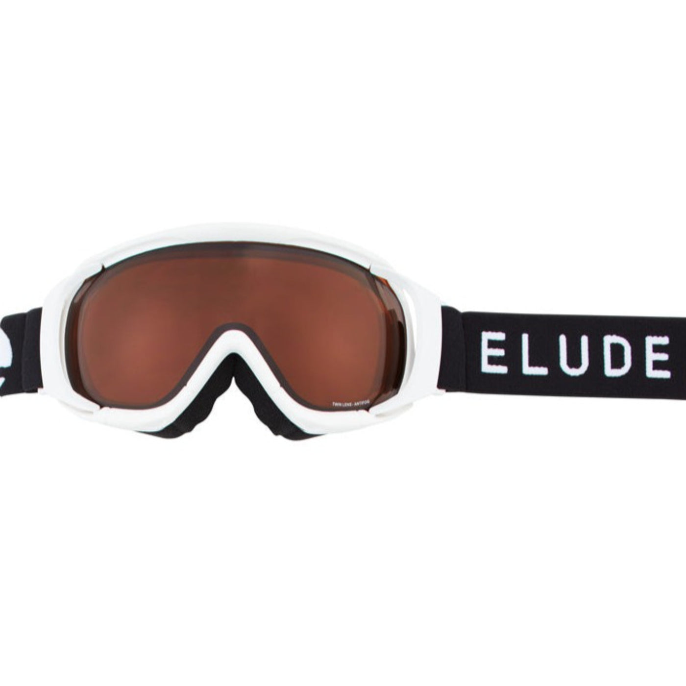 Elude J Goggles - White, Orange-Red Lens