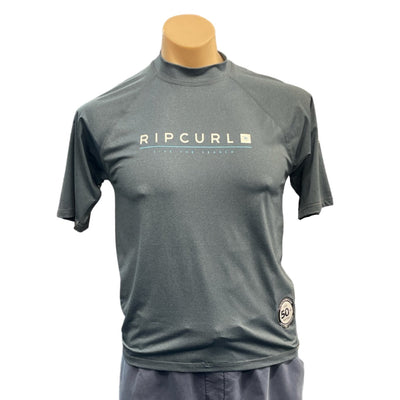 Rip Curl Shockwave Short Sleeve Rashie - Navy Marle