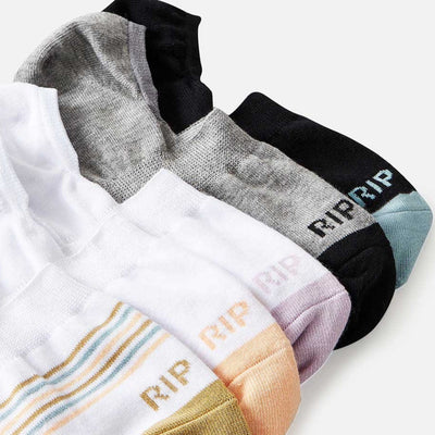 Rip Curl Women's Invisible Socks 5 Pack