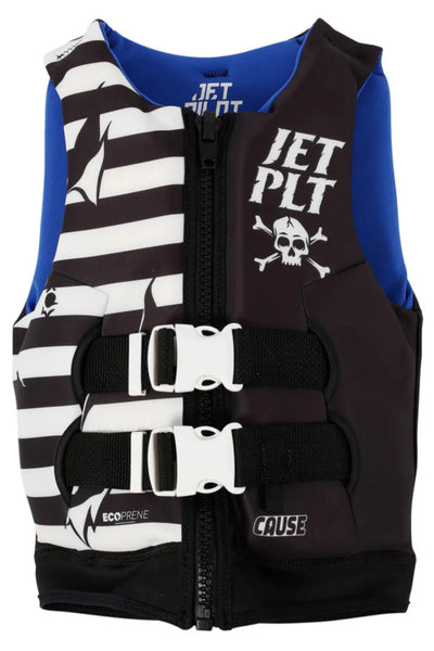 Jetpilot Cause Kids Life Jacket - Pirate Black