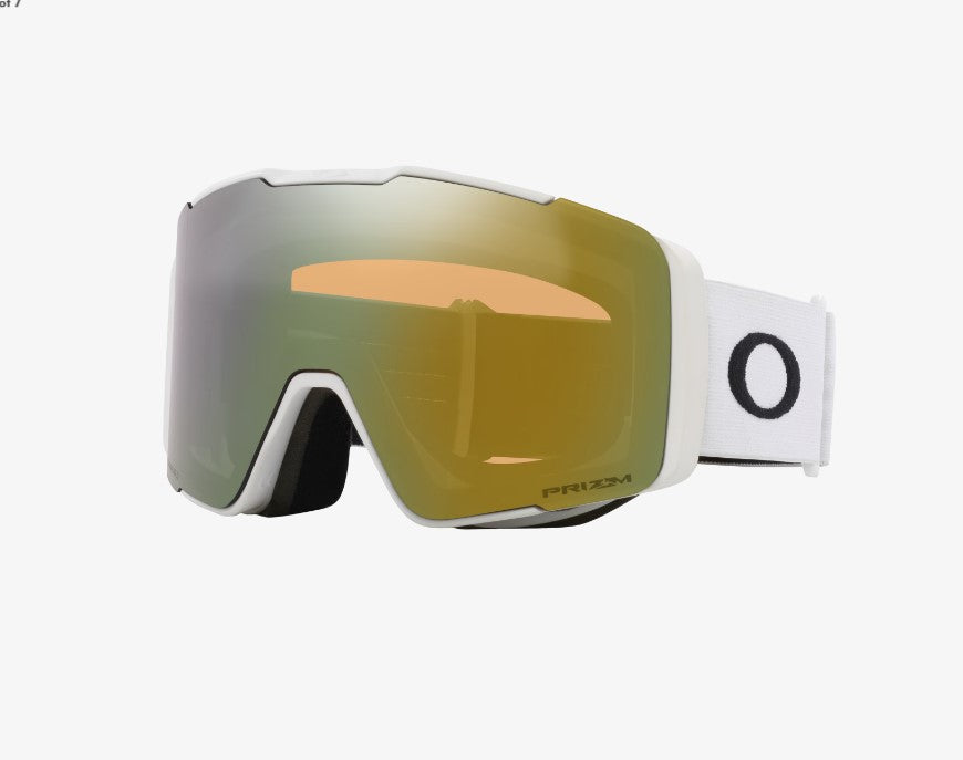 Oakley Line Miner Pro - White, Prizm Sage Gold Iridium + Prizm Snow Sapphire Iridium Lens (Large)