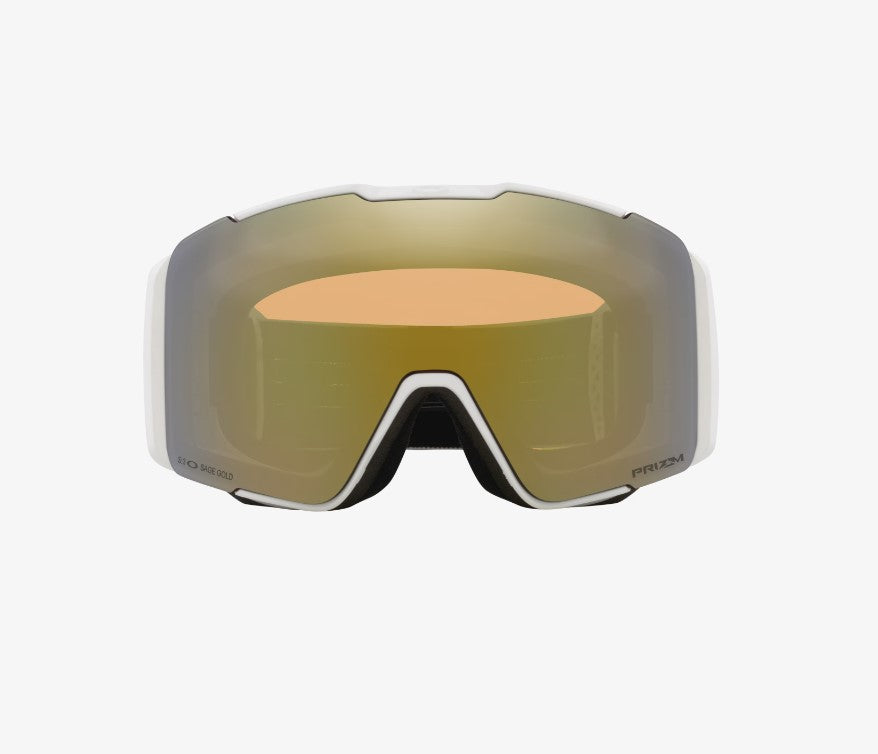 Oakley Line Miner Pro - White, Prizm Sage Gold Iridium + Prizm Snow Sapphire Iridium Lens (Large)