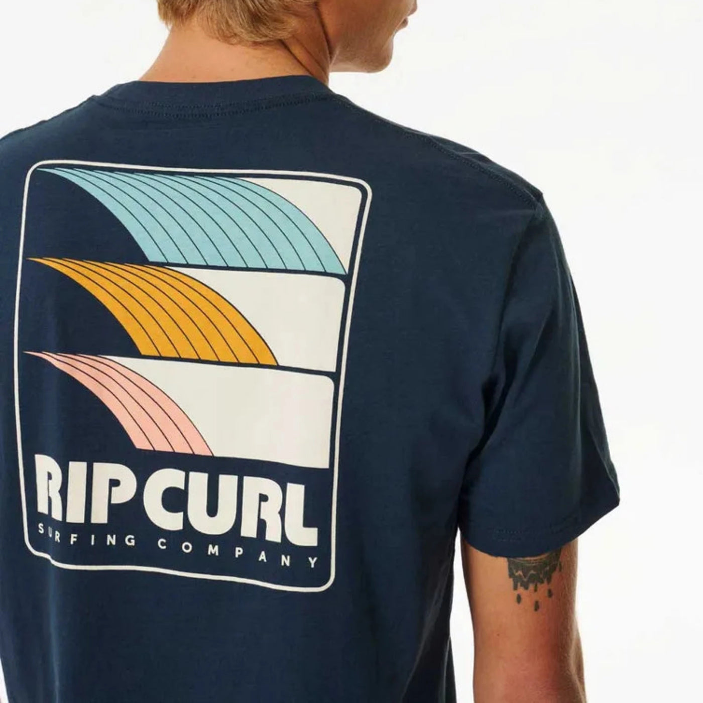 Rip Curl Surf Revival Line Up Tee - Dark Navy