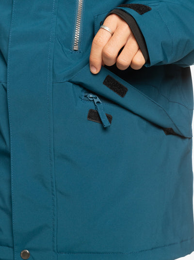 Quiksilver Mission Solid Snow Jacket - Majolica Blue