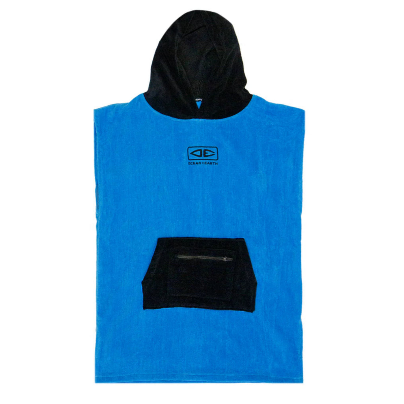 Ocean and Earth Kids Hooded Poncho - Blue