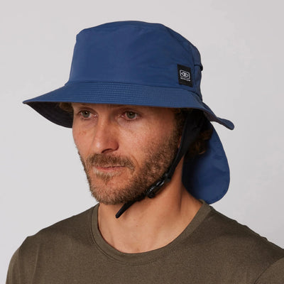 Ocean and Earth Unisex Indo Stiff Peak Surf Hat - Navy