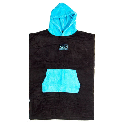 Ocean and Earth Kids Hooded Poncho - Black