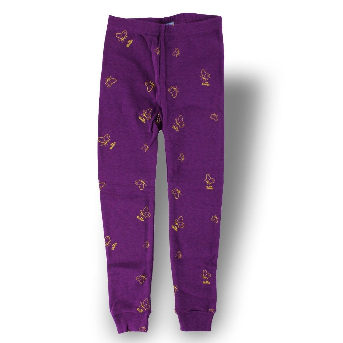 Sherpa Kids Thermal Pants - Purple Butterfly