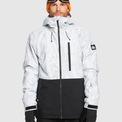 Quiksilver Mission Printed Block Snow Jacket - Nature Zoom Birch
