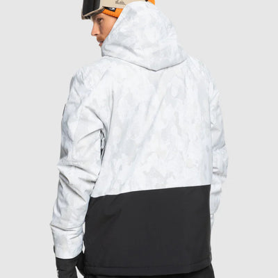 Quiksilver Mission Printed Block Snow Jacket - Nature Zoom Birch